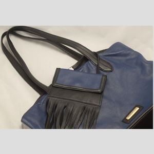 NWOT! Isabella Fiore Raven Tote W/Fold Over Pouch